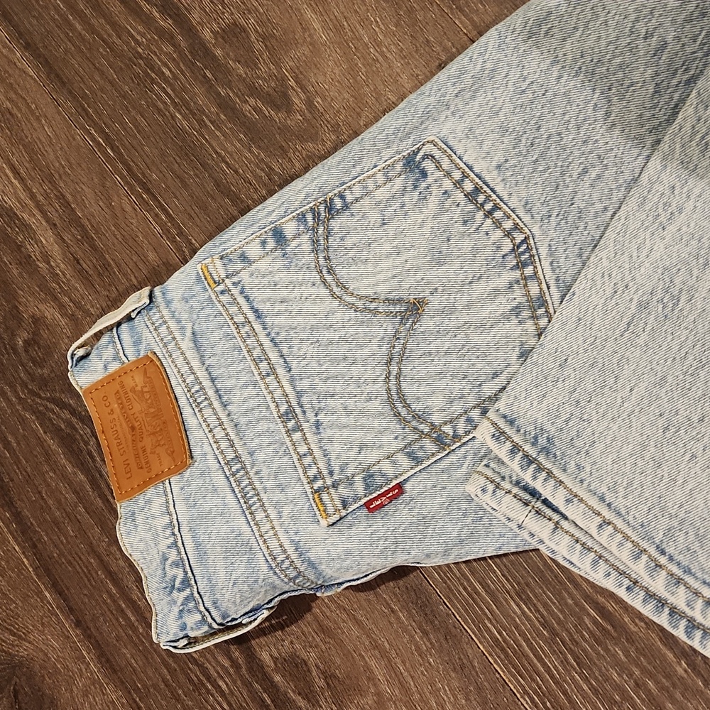 ❤️ LEVI'S PREMIUM WEDGIE ICON FIT HIGH RISE TAPERED ANKLE JEANS, 2 (26) - Picture 15 of 16